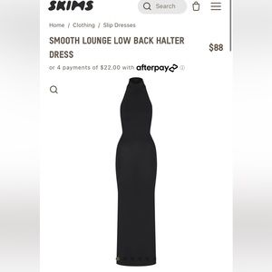 SKIMS smooth lounge low back halter